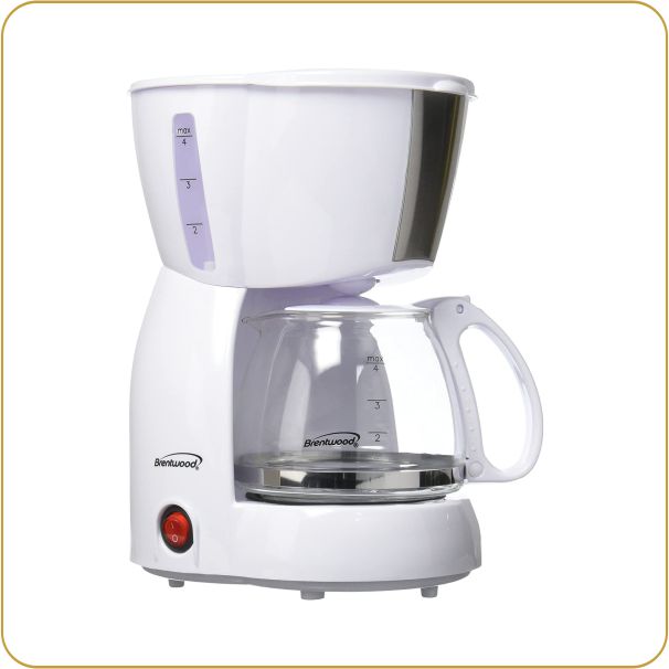 Brentwood TS-213W 4-Cup Coffee Maker