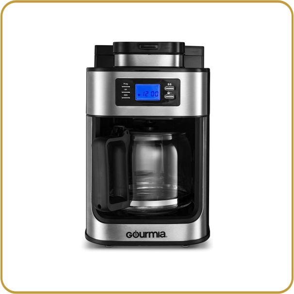Gourmia GCM4700 Coffee Maker with Grinder