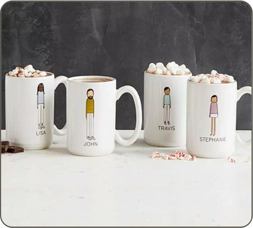 Mugs personalized with your family name