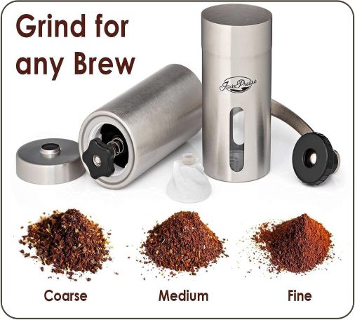 Best Value- JavaPresse Manual Coffee Grinder