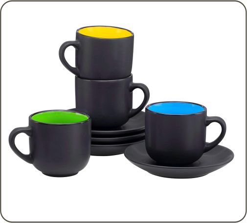 Heat Resistant Matte Black Cups