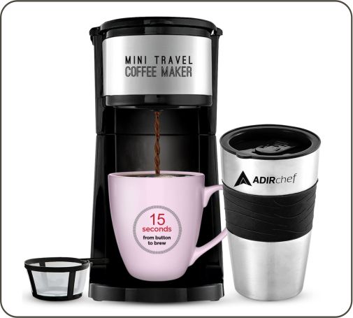 Mini Travel Coffee Maker- ADIRchef