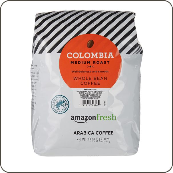 Amazon Fresh Colombia Whole Bean Coffee