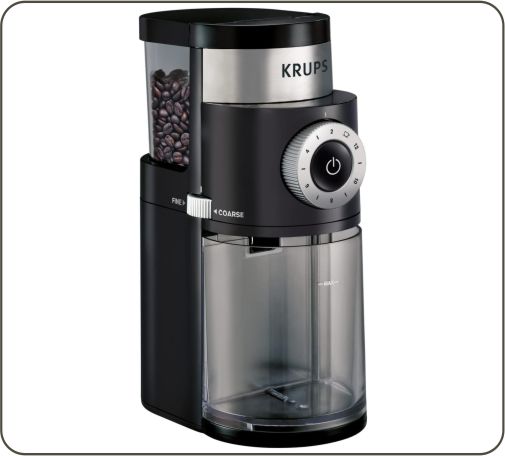 KRUPS Precision Grinder Flat Burr for Pour Over